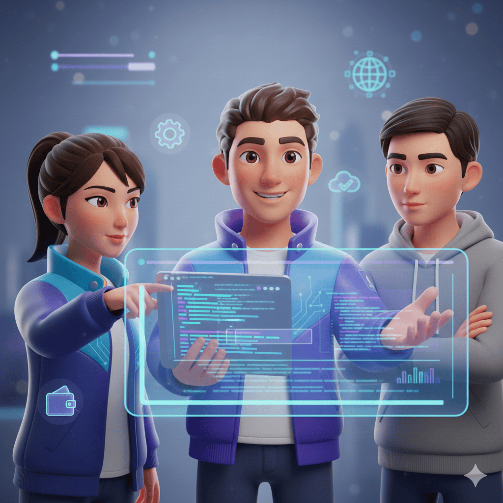 Jeanine White at work with a colleague